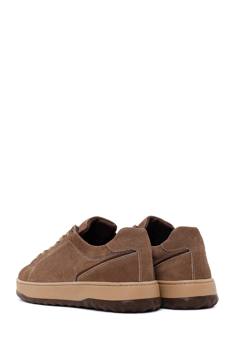 Male Mink Lace-up Thick-Soled Suede Leather Sneaker