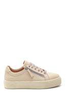 Women's Leather Zipper Sneaker | Derimod