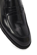 Men's Black Leather Loafer | Derimod