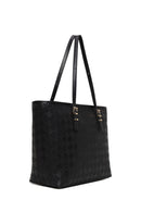 Woman Black Printed Shoulder Bag | Derimod
