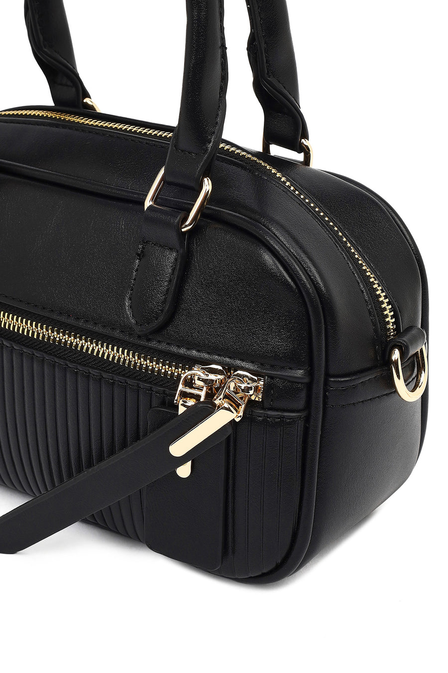 Women's Black Long Strap Shoulder Bag