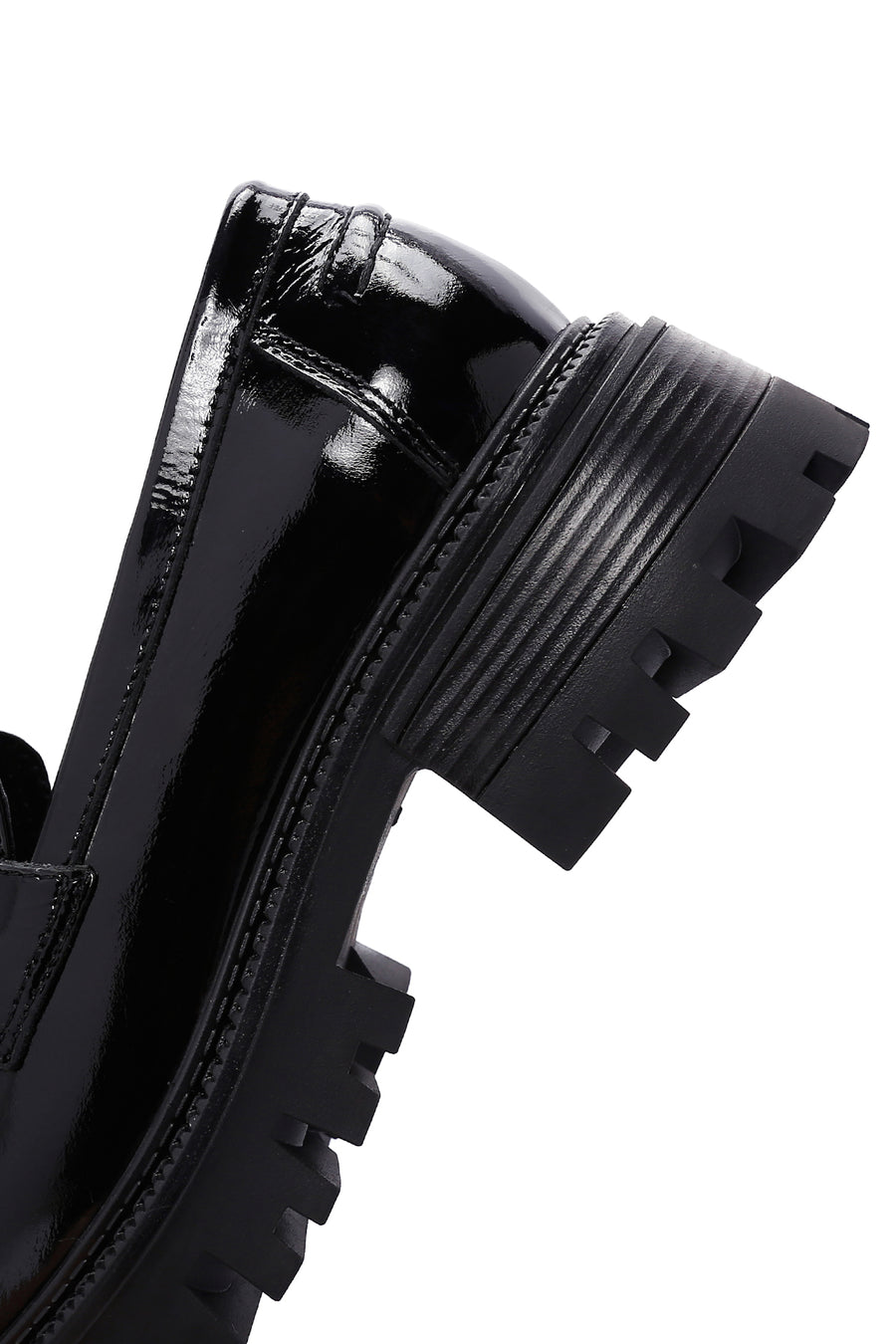 Women's Black Buckle Detailed Leather Masculine Loafer