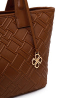 Woman Brown Long-Strap Printed Shoulder Bag | Derimod