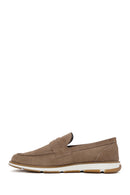Erkek Vizon Süet Deri Casual Loafer | Derimod