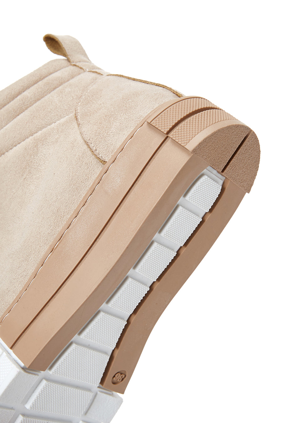 Women's Beige Suede High Top Sneaker