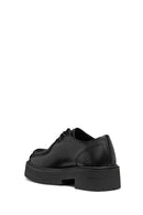 Geox Women's Black D Spherica Ec7 B Lace-Up Leather Oxford Shoes | Derimod