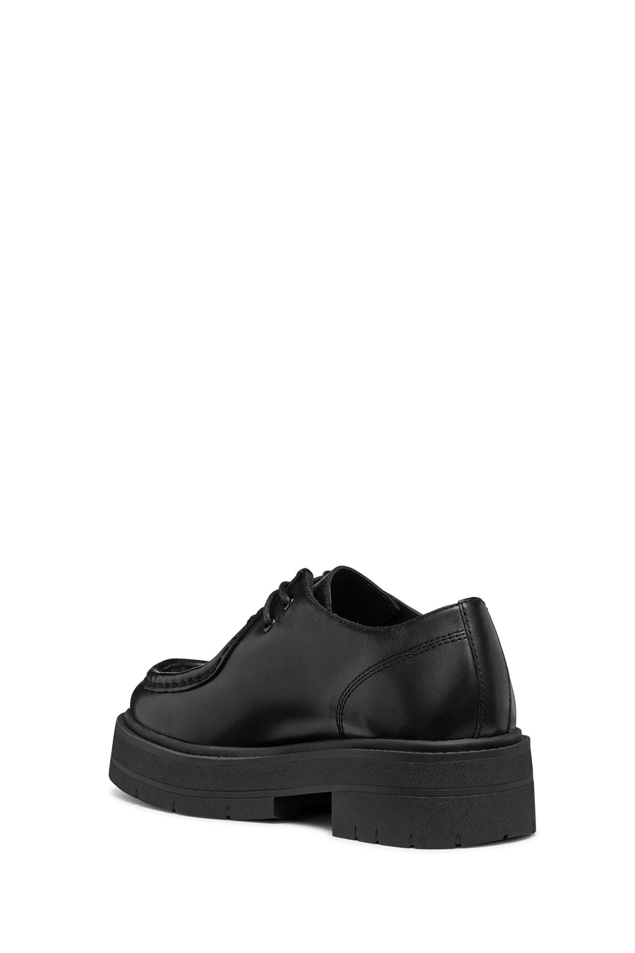 Geox Women's Black D Spherica Ec7 B Lace-Up Leather Oxford Shoes