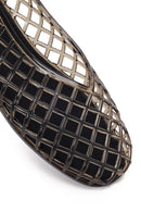 Women's Black Jelly Ballerina | Derimod