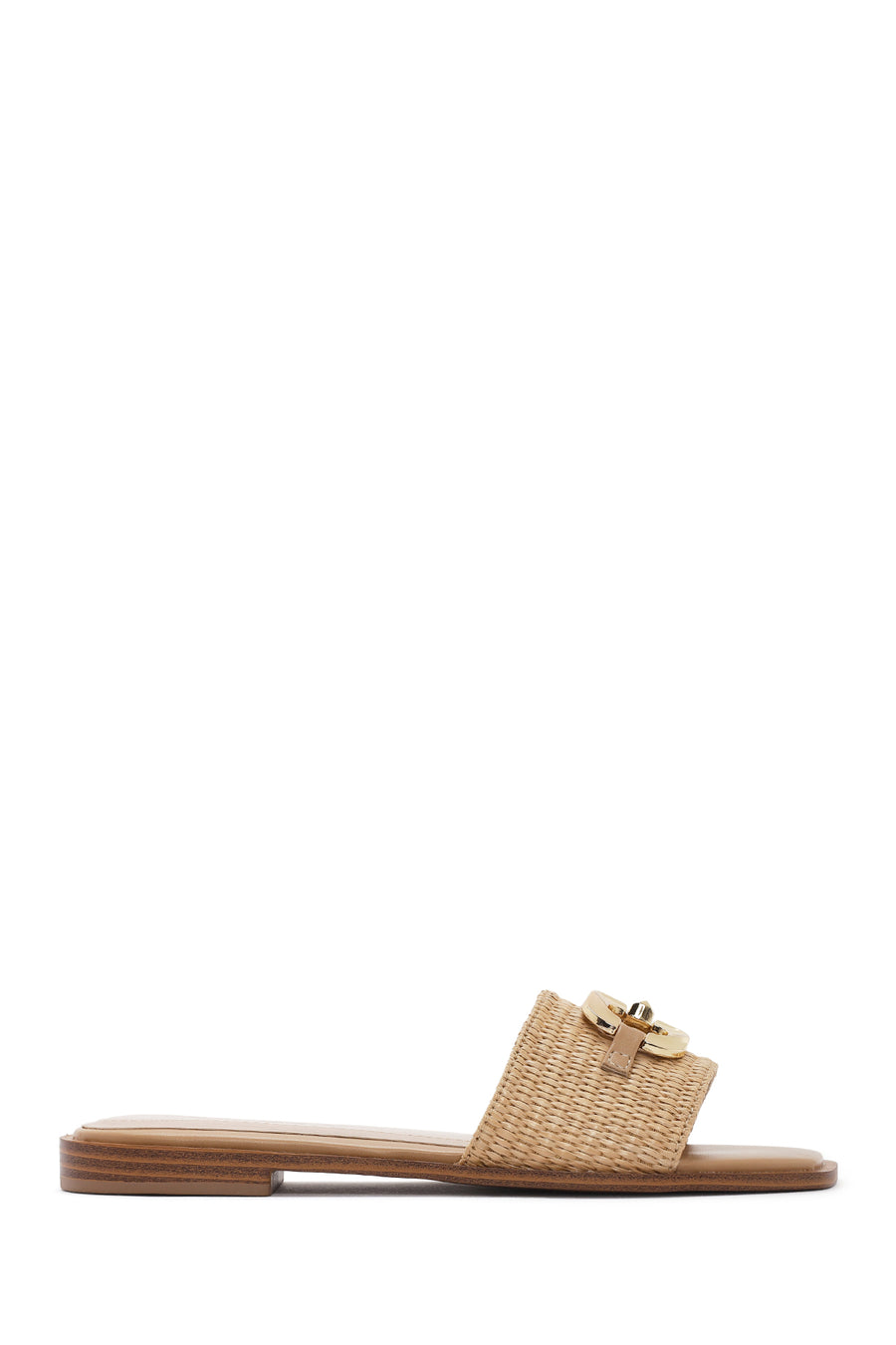 Women's Beige Straw Slippers 26SFE4801M7 | Derimod