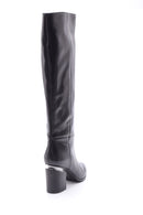 Women's Heeled Leather Boots | Derimod