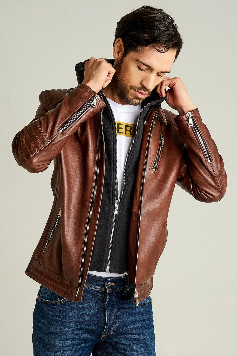 Lebron Men's Leather Jacket