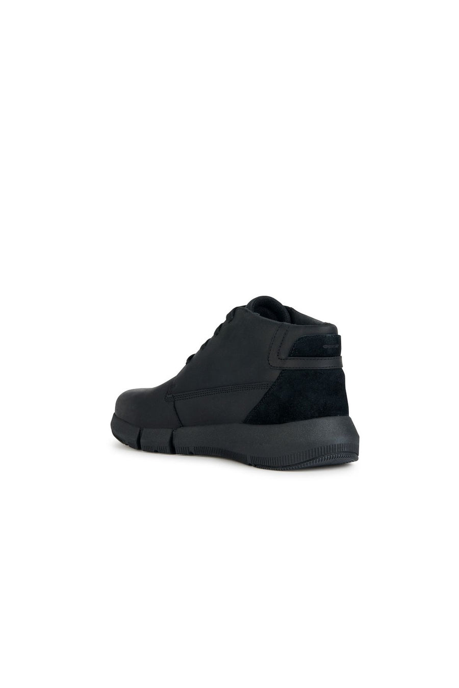 Geox Men's Black Adacter H Lace-up Leather Sneaker Boots