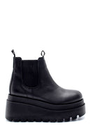 Women's Leather Thick Soled Chelsea Boots | Derimod