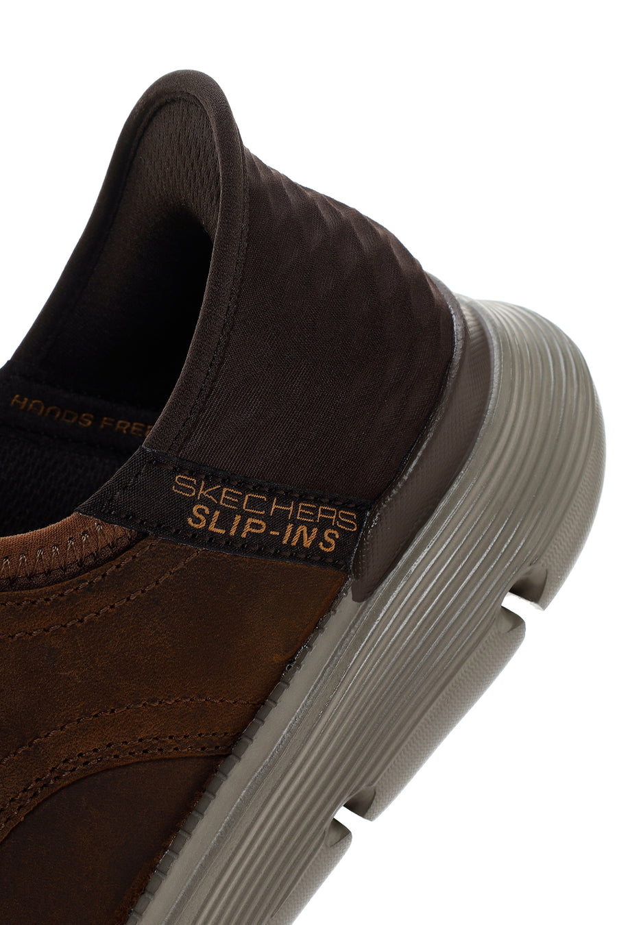 Skechers Men's Brown Garza Gervin Leather Sneaker