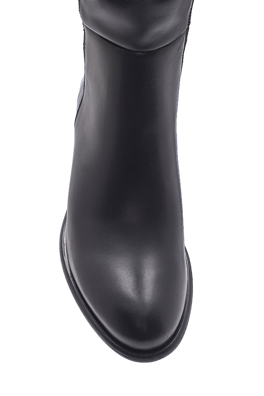 Women's Leather Zippered Boots