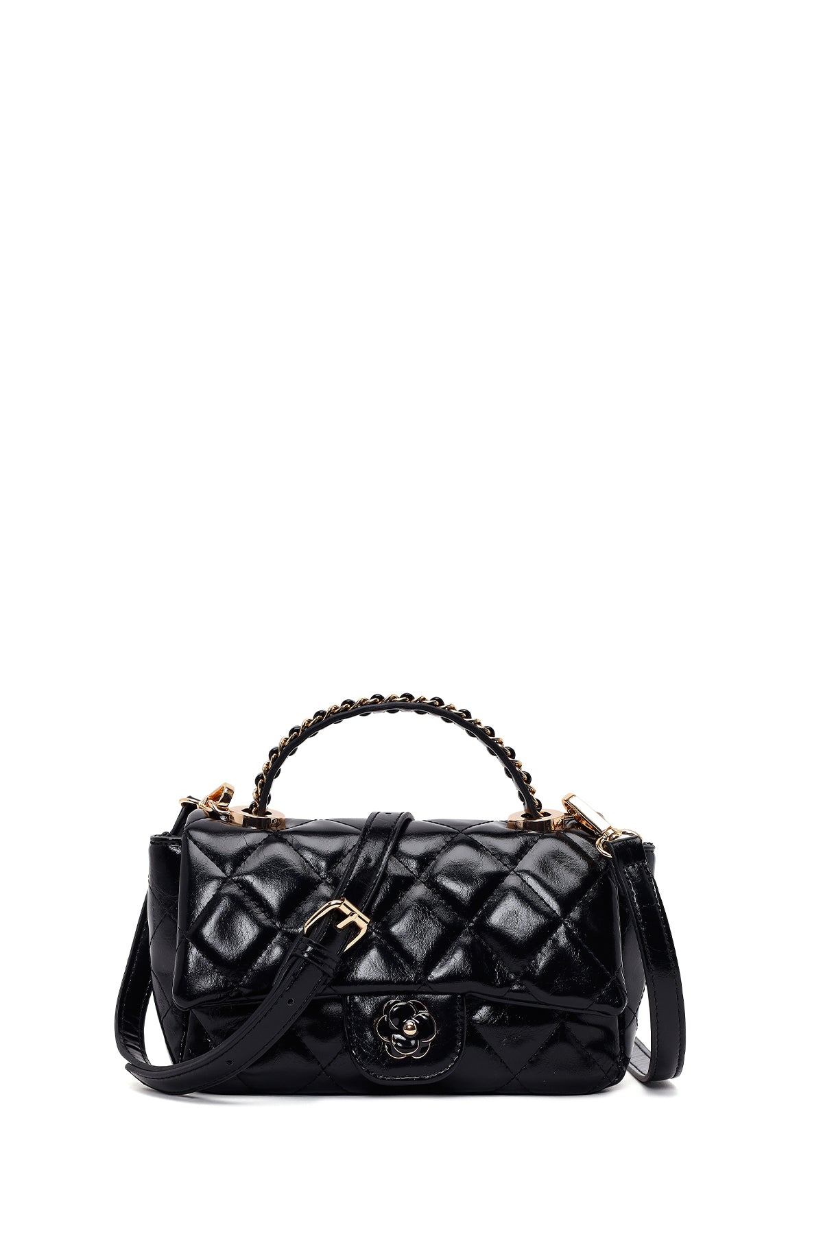 Woman Black Long-Strap Quilted Shoulder Bag AB20002553 | Derimod