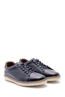 Men's Perforated Leather Sneaker | Derimod