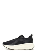Derimod Zero Woman Black Lace-Up Thick-Soled Fabric Sneakers | Derimod