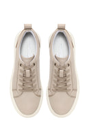 Male Beige Lace-up Leather Sneaker | Derimod