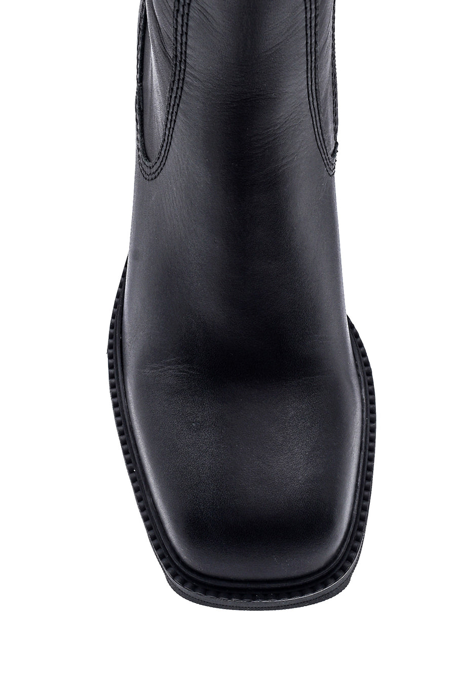 Women's Leather Zippered Heeled Boots
