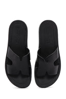 Women's Black Flat Slippers | Derimod