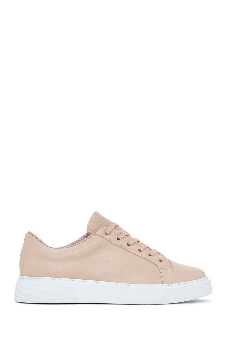 Kadın Pudra Bağcıklı Deri Sneaker 24SFD370018 | Derimod