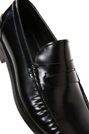 Erkek Siyah Rugan Deri Klasik Loafer | Derimod