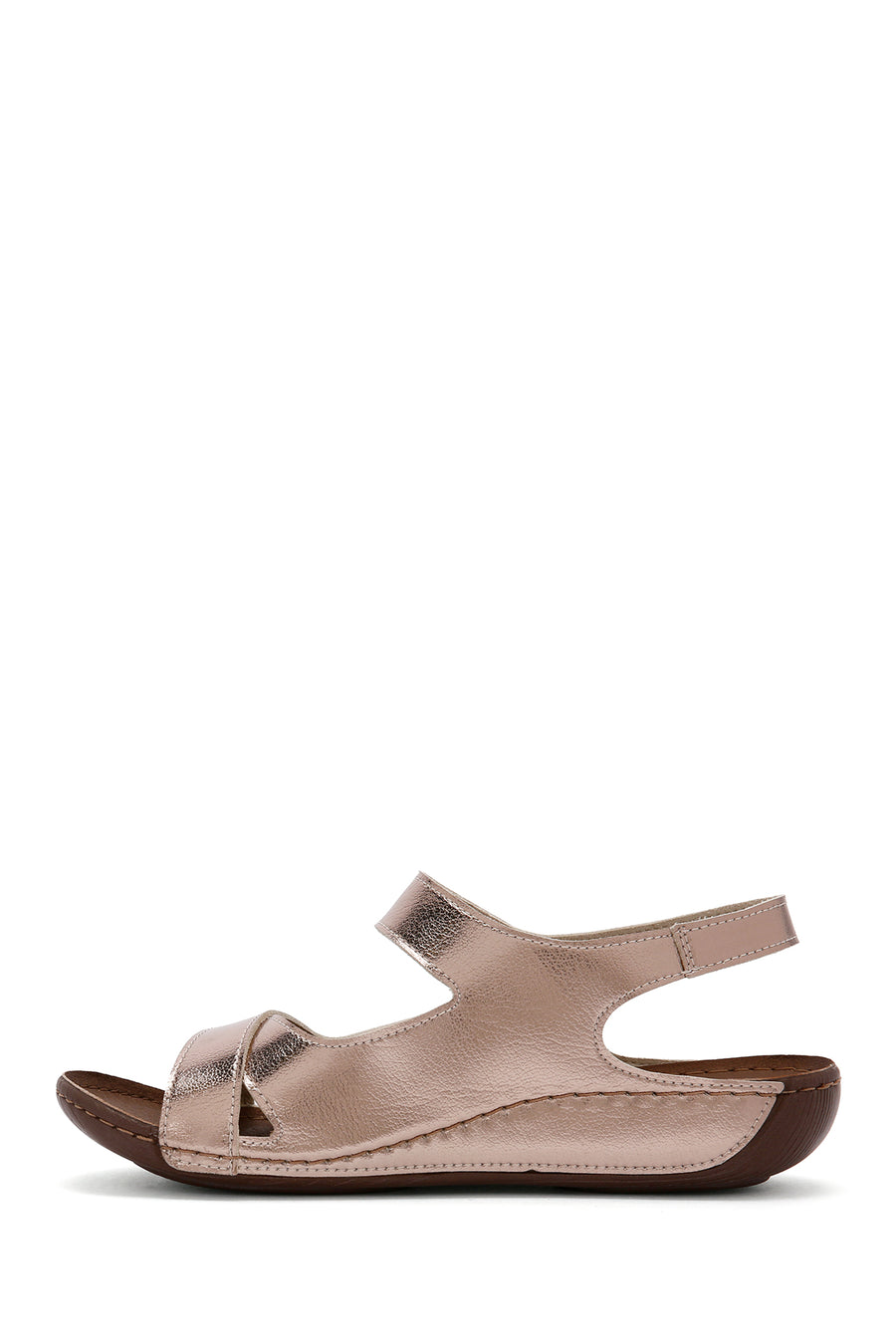 Kadın Bronz Bantlı Comfort Sandalet