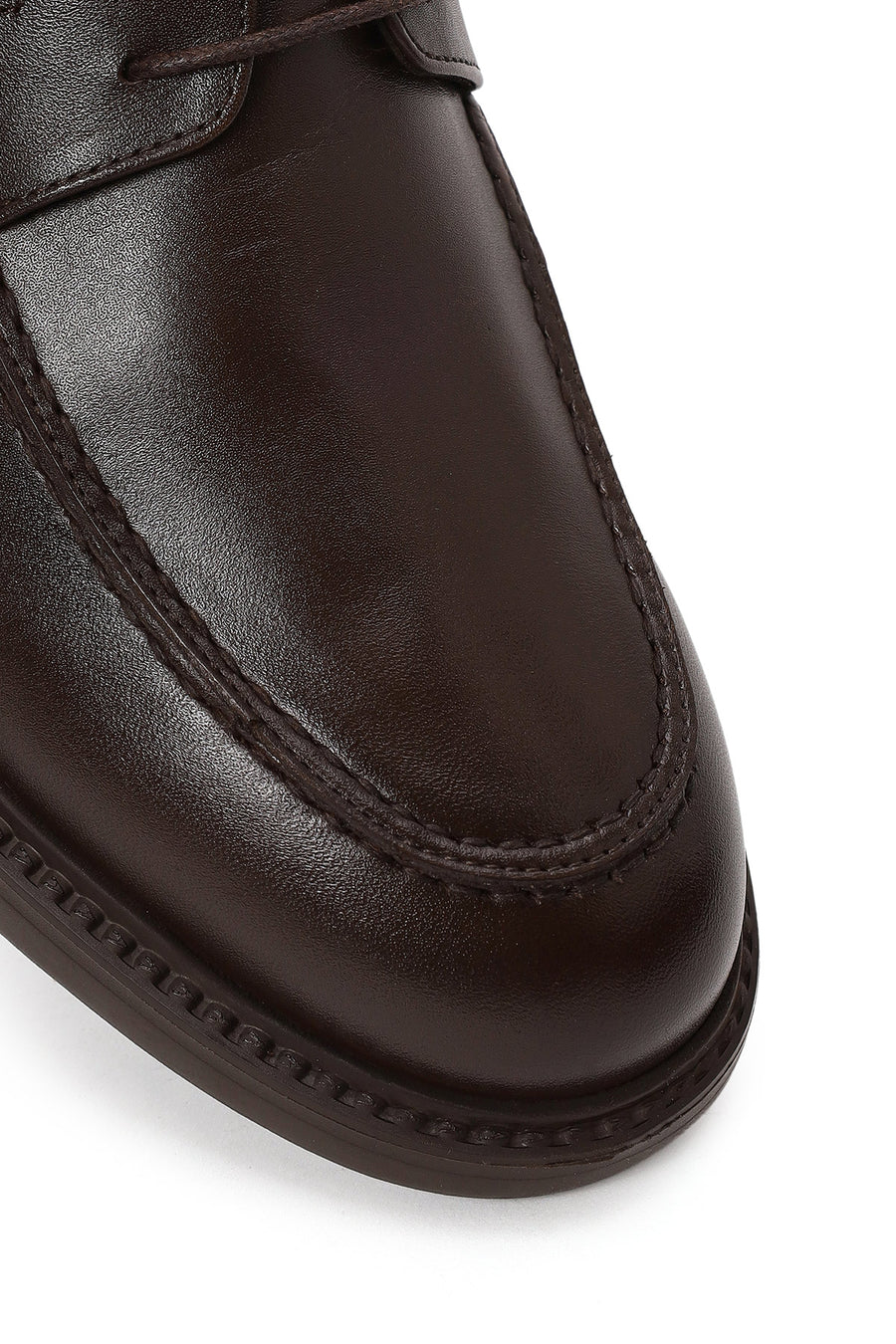 Male Brown Lace-Up Leather Casual Shoes