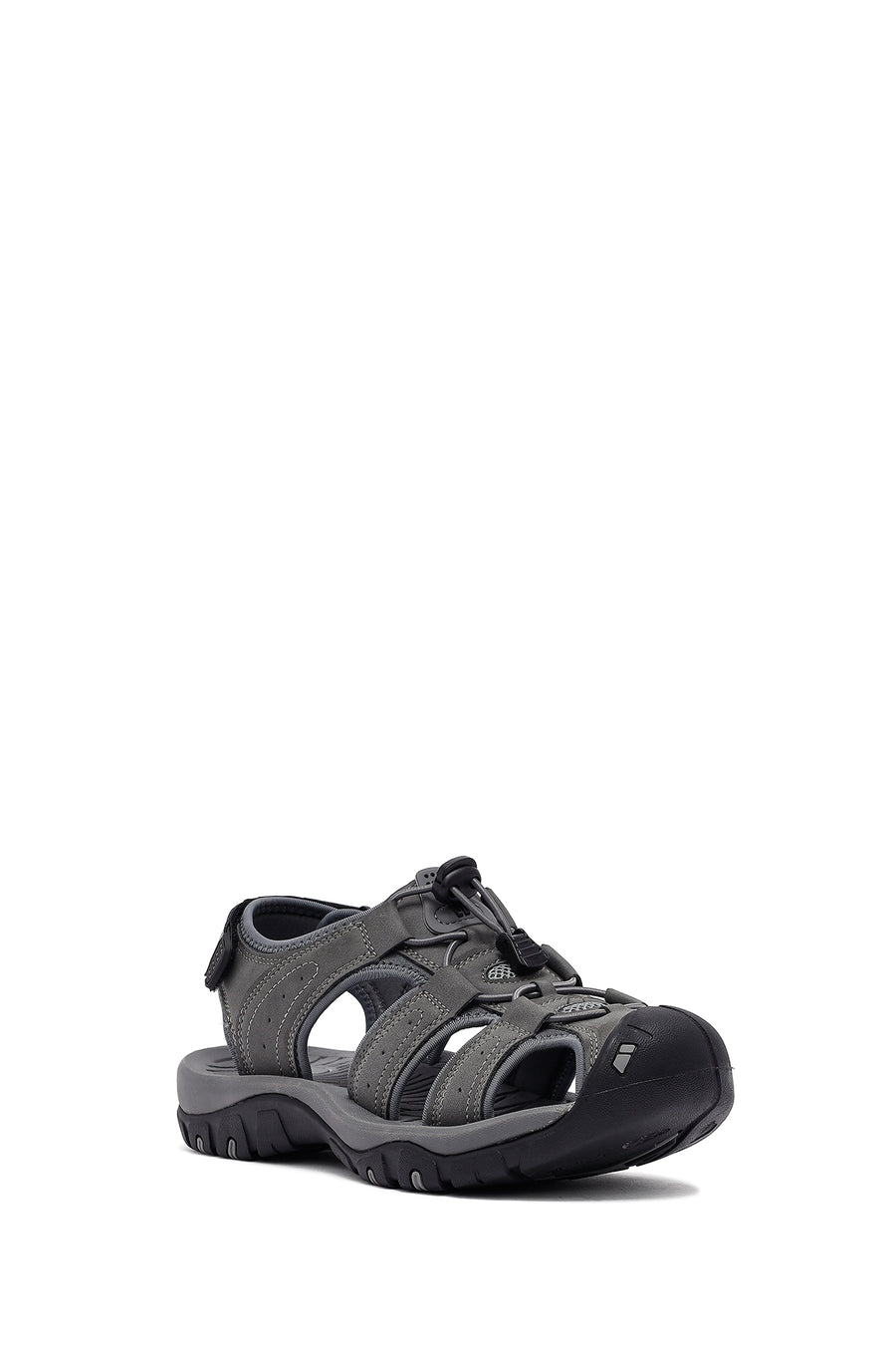 Men's Grey Leather Sandals