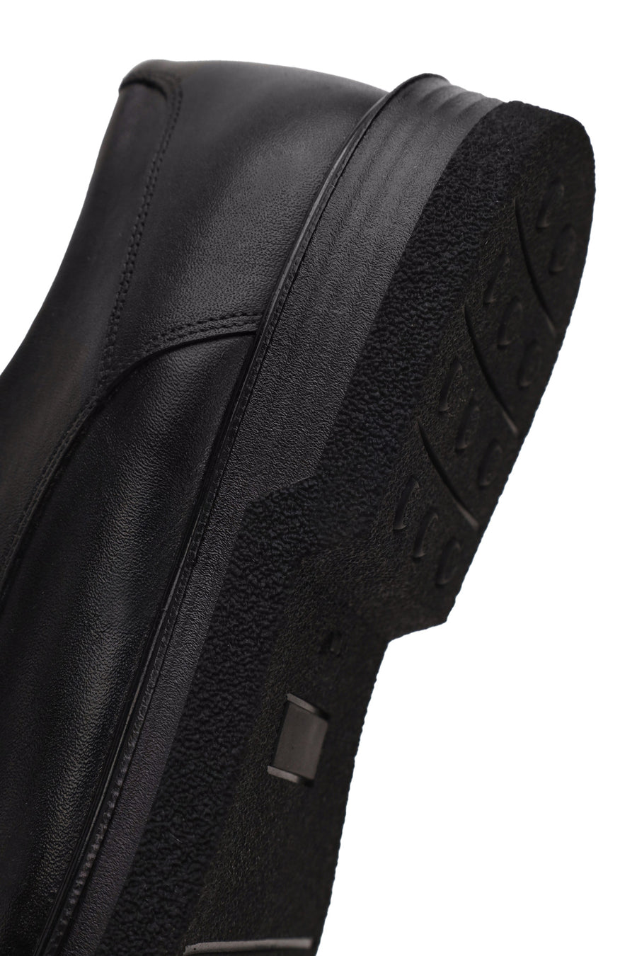 Male Black Lace-Up Leather Casual Shoes