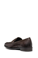 Geox Men's Brown Decio Leather Classic Loafer | Derimod