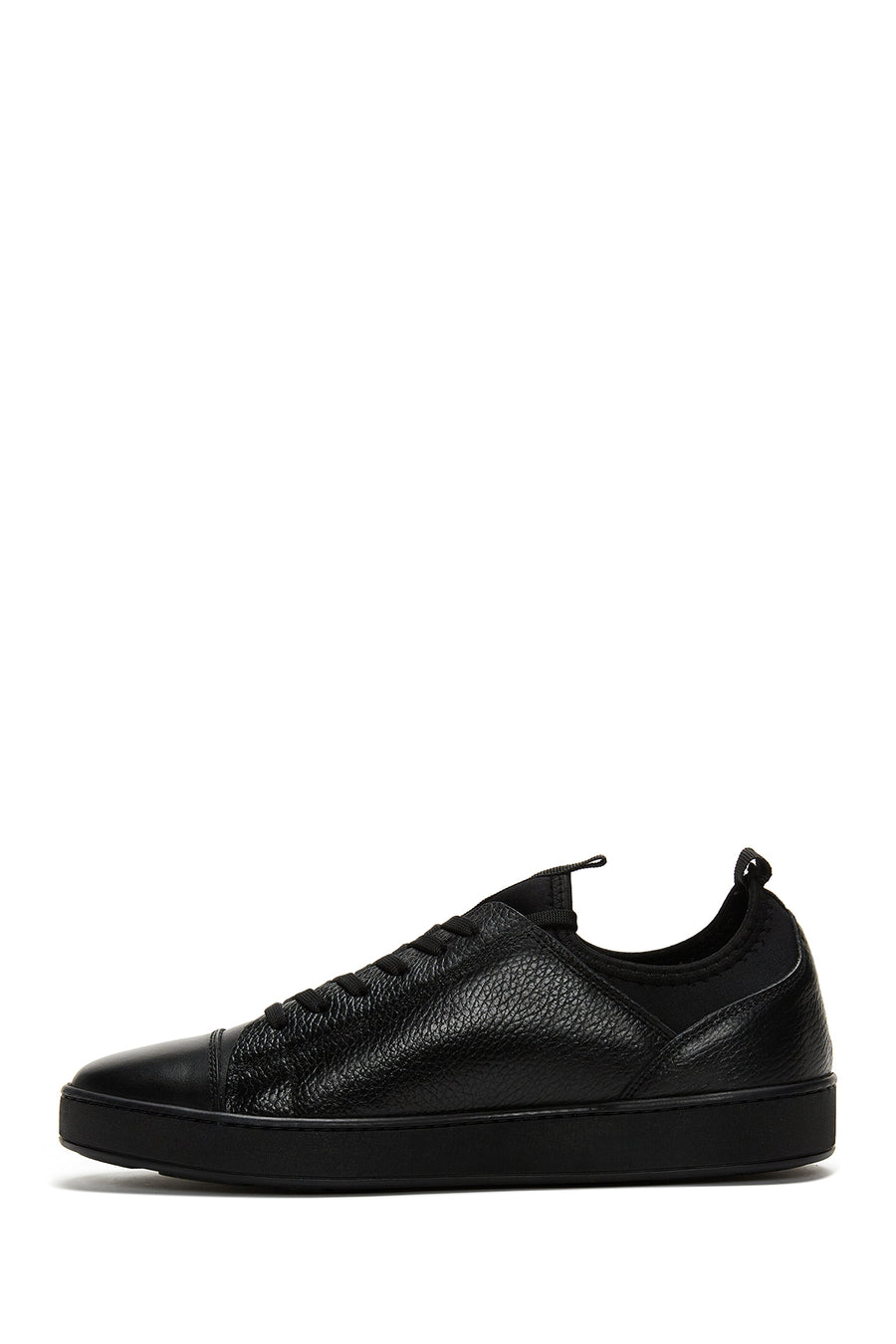 Men's Black Leather Sneaker