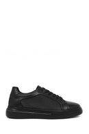 Male Black Lace-Up Leather Sneaker | Derimod