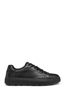 Geox Erkek Siyah U Spherıca Ecub-1.1 B Abx Bağcıklı Deri Sneaker | Derimod