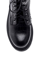 Women's Crocodile Leather Boots | Derimod