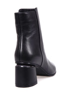 Women's Heeled Leather Boots | Derimod