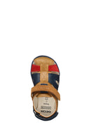 Geox Erkek Bebek Taba B S.Delhi B. A - Wax. Lea + Suede Bantlı Sandalet | Derimod