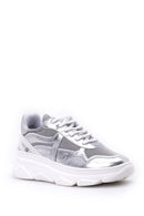 Women's Silver Leather Sneaker | Derimod