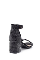 Women's Straw Look Heeled Sandals | Derimod