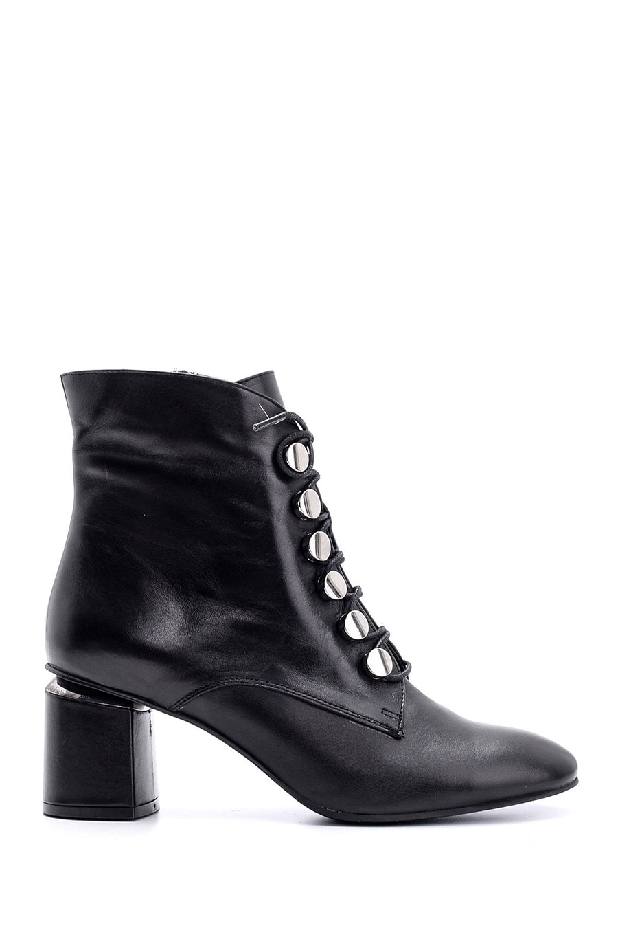Women's Heeled Leather Boots 19WFD285618 | Derimod