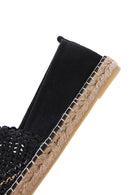 Women's Black Espadrille | Derimod