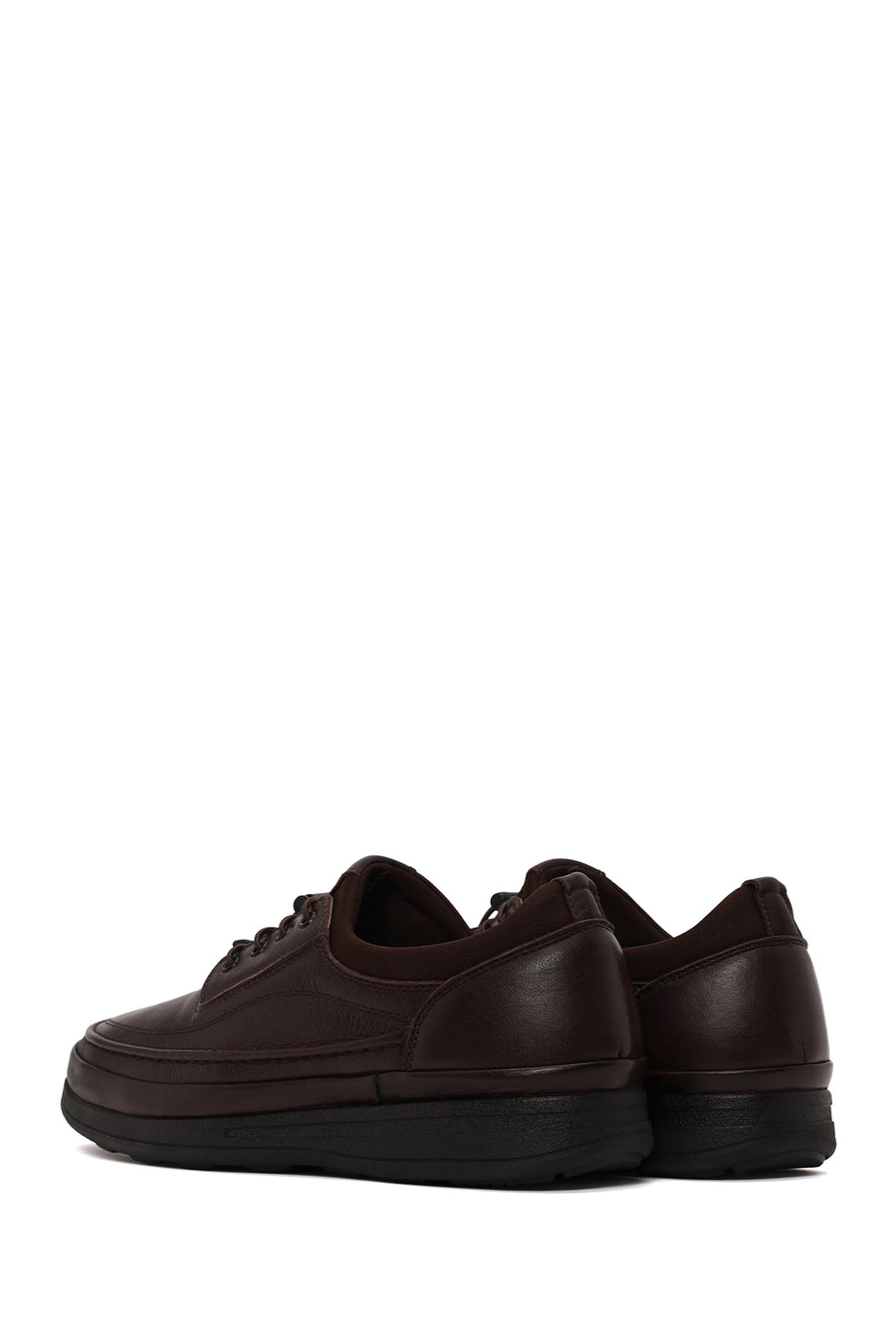 Male Brown Lace-up Leather Casual Shoes