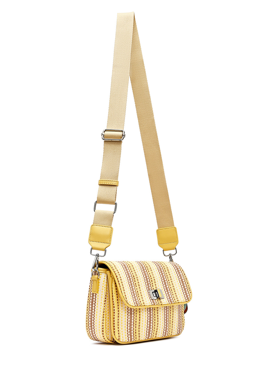 Women's Yellow Long Strap Crossbody Bag