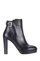 Buckle High Heeled Women's Boots | Derimod