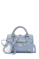 Women's Blue Long Strap Jean Fabric Crossbody Bag | Derimod