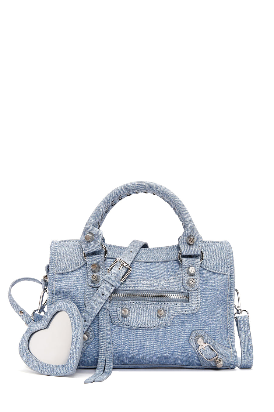 Women's Blue Long Strap Jean Fabric Crossbody Bag 24SBD291726 | Derimod