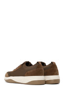 Derimod Zero Male Brown Lace-up Thick-soled Fabric Sneaker | Derimod