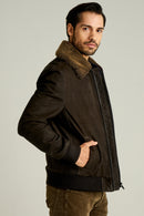 Falcon Men's Leather Jacket | Derimod