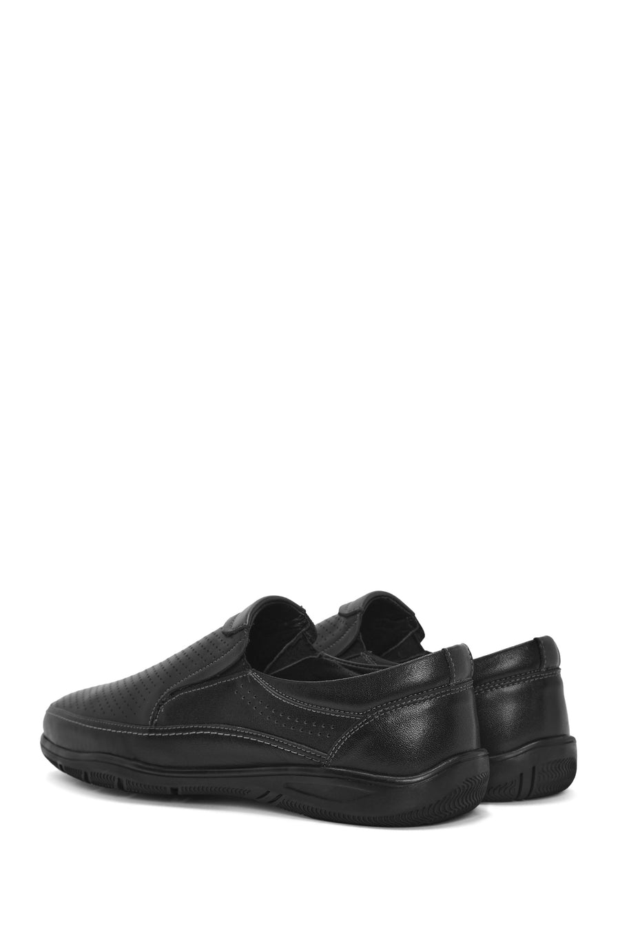 Erkek Siyah Deri Casual Loafer